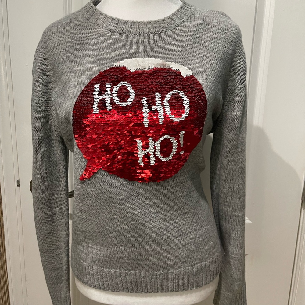 H&M Christmas Holiday sweater with sequin design